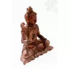 Shiva kobrával fa faragott szobor - 21 cm