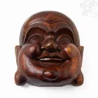 Mosolygó Buddha fa maszk - 30 cm