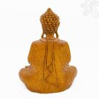 Imádkozó Buddha fa faragott szobor - 32 cm