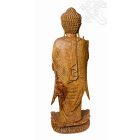 Álló Tanító Buddha fa faragott szobor, nagy méretű -100 cm