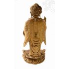 Álló áldó Buddha fa faragott szobor - 60 cm