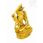 Manjushri, teljesen aranyozott szobor - 8 cm