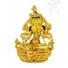 Zöld Tara, teljesen aranyozott szobor - 9 cm