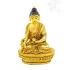 Gyógyító Buddha, teljesen aranyozott szobor - 7,5 cm
