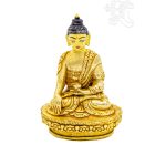 Shakyamuni Buddha, teljesen aranyozott szobor - 7,5 cm