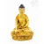 Shakyamuni Buddha, teljesen aranyozott prémium minőségű szobor - 10 cm
