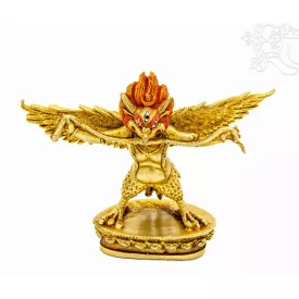 Garuda, teljesen aranyozott szobor - 8 cm