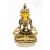 Buddha Amitayus (Tsepagme), félig aranyozott szobor - 22 cm