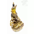 Buddha Amitayus (Tsepagme), félig aranyozott szobor - 22 cm