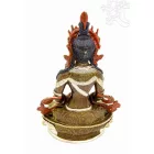 Buddha Amitayus (Tsepagme), félig aranyozott szobor - 22 cm