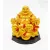 Nevető Buddha arany színű rezin szobor – 12,5 cm