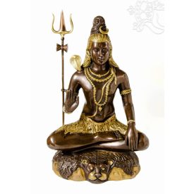 Shiva nagyméretű réz szobor különlegesség - 58 cm