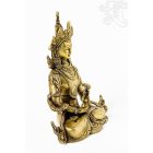 Amitayus Buddha (Tsepagme) réz szobor, sárga - 27 cm