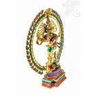 Táncoló Shiva réz szobor, kővel berakott - 50 cm
