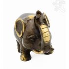 Kerek formájú réz elefánt - 10,5 cm