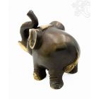 Kerek formájú réz elefánt - 10,5 cm