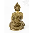 Áldó Buddha réz szobor, matt sárga - 30 cm