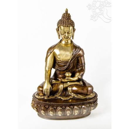 Shakyamuni Buddha réz szobor, bronz-arany - 50 cm