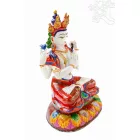 4 karú Csenrézi agyag szobor, hatalmas méretű különlegesség - 42 cm