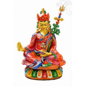  Guru Rinpoche agyag szobor, hatalmas méretű különlegesség - 42 cm