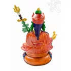 Guru Rinpoche agyag szobor, hatalmas méretű különlegesség - 42 cm