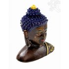 Agyag Buddha fej szobor - 14 cm