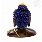 Agyag Buddha fej szobor - 14 cm