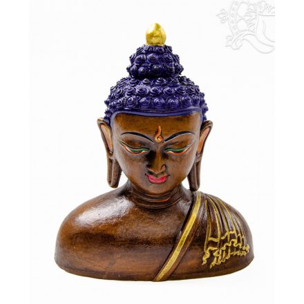 Agyag Buddha fej szobor - 26 cm
