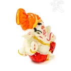 Ganesha színes rezin szobor - 5,5 cm