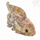 Faragott kő hal szobor – 25 cm