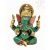 Ganesha réz szobor kővel berakott - prémium minőségű - 16 cm