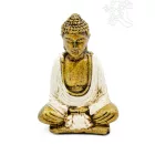 Amitabha Buddha színes rezin szobor - 9 cm
