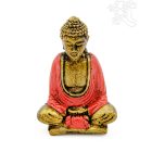 Amitabha Buddha színes rezin szobor - 9 cm