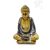 Amitabha Buddha színes rezin szobor - 9 cm