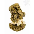 Nevető Buddha színes rezin szobor - 14 cm