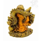Nevető Buddha színes rezin szobor - 14 cm