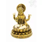 Lakshmi (Laxmi), színes rezin szobor - 11 cm