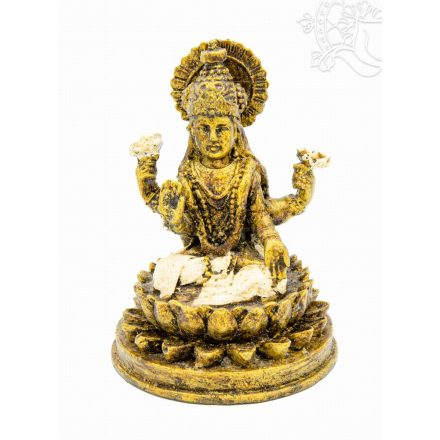 Lakshmi (Laxmi), színes rezin szobor - 11 cm