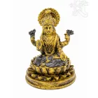 Lakshmi (Laxmi), színes rezin szobor - 11 cm