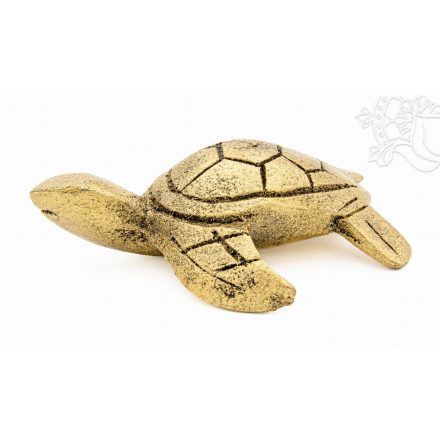 Rezin (műgyanta) teknős szobor - 12 cm