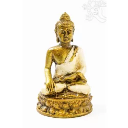 Shakyamuni Buddha színes rezin szobor - 10 cm