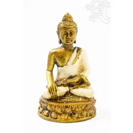 Shakyamuni Buddha színes rezin szobor - 10 cm