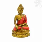 Shakyamuni Buddha színes rezin szobor - 10 cm