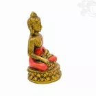 Shakyamuni Buddha színes rezin szobor - 10 cm