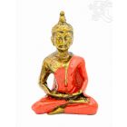 Amitabha Buddha színes rezin szobor - 9 cm
