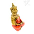 Amitabha Buddha színes rezin szobor - 9 cm