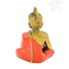 Amitabha Buddha színes rezin szobor - 9 cm