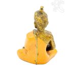 Amitabha Buddha színes rezin szobor - 9 cm