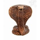 Kobra fa faragott szobor - 10 cm