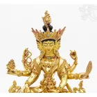Aranyozott Vasudhara "a gazdagság folyama" szobor – 25 cm